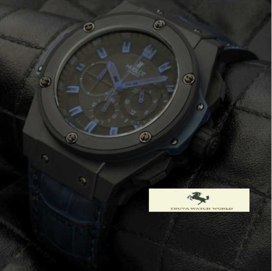 HK1284-HUBLOT KİNG POWER MAVİ
